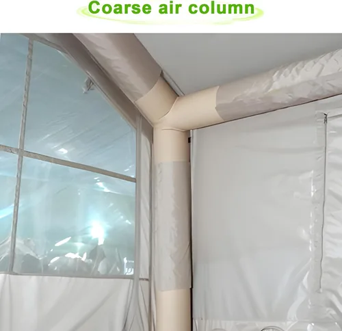 Vista 7 de Tiendas de campaña inflables para camping, tienda de campaña inflable grande, tienda de campaña para 1-6 personas, fácil instalación, tienda