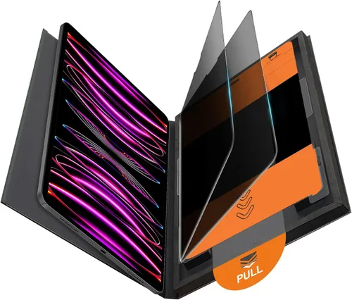 Vista 8 de OMOTON Protector de pantalla para iPad Air 5ª/4ª generación y iPad Pro de Transparente