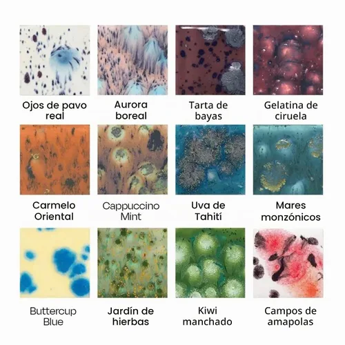 Vista 4 de Sax, set de 12 esmaltes mágicos de cristal para uso escolar y manualidades, varios colores, envases de 4 onzas
