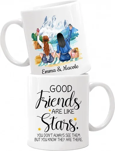 Vista 20 de Taza de café con texto en inglés "Best Friends Are The Sisters We Choose Ourselves We Choose Ourselves para mujeres, mejores amigas, taza de café