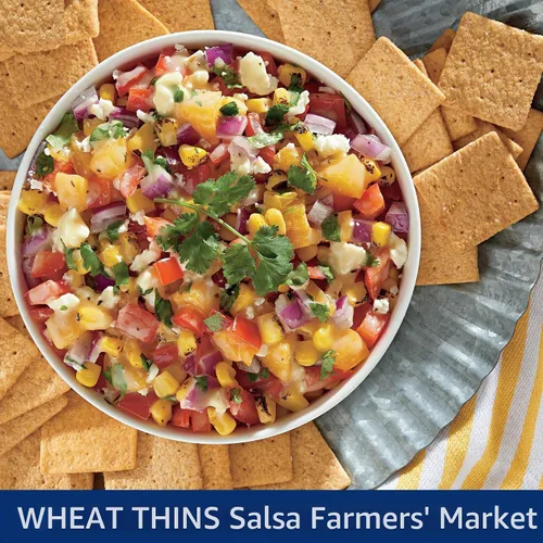 Vista 11 de Wheat Thins Snacks originales, galletas de trigo integral, galletas de aperitivos, 8.5 onzas
