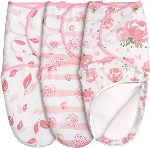 Vista 14 de GLLQUEN BABY Sacos de Dormir Envolventes Orgánicos para Recién Nacidos - Envolturas para Bebés de 0-3 Meses, Paquete de 3 Sacos Envolventes