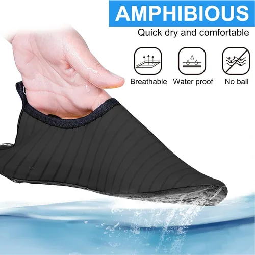 Vista 5 de Zapatos de agua para mujeres y hombres zapatos de playa calcetines de agua zapatos de piscina zapatos de secado rápido zapatos de deportes acuáticos