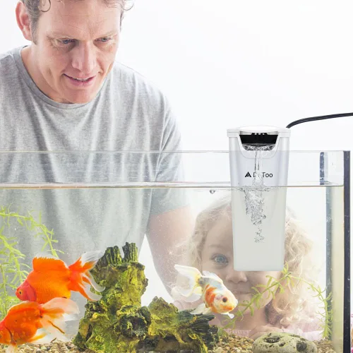 Vista 7 de DaToo Filtro de Potencia de Acuario en Tanque Ultra Silencioso Filtro de Tanque de Peces Pequeño 3W para Acuario de 1 a 10 Galones, Garantía de 1 Año