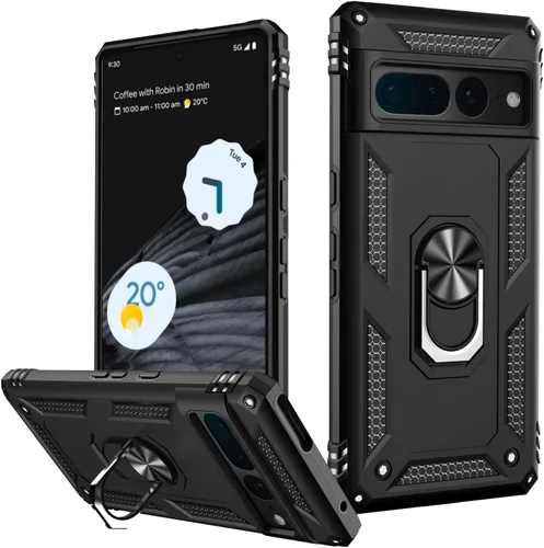 Vista 33 de LUMARKE para Google Pixel 3A XL - Funda con protector de pantalla, funda protectora grado militar probada contra caídas de 16 pies con soporte