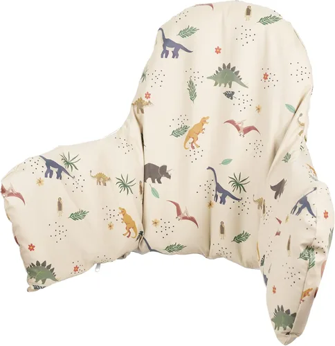 Vista 12 de Cojín para silla alta con funda para IKEA Antilop Bebés Niños Infantes Inflable y Reversible Cojín Inflable Integrado Postre Blanco