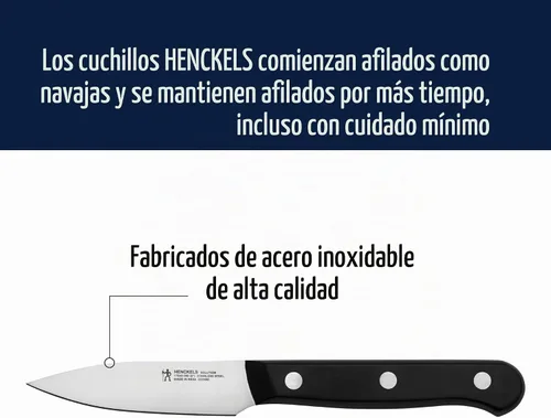 Vista 3 de HENCKELS Solution Razor-Sharp - Juego de cuchillos de chef compactos de 2 piezas, cuchillo de ingeniería alemana informado por más de 100 años
