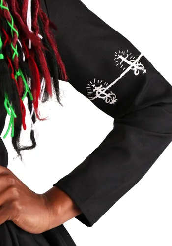 Vista 6 de Disfraz de Magia Vudú para Mujer Talla Plus Multicolor
