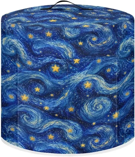 Vista 19 de Suobstales Cubierta antipolvo con estampado de girasol para olla instantánea de 8 cuartos de galón, diseño de nota musical, cubierta de olla a Nota