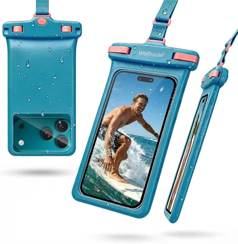 Vista 11 de wellhouse Funda impermeable para teléfono, estuche impermeable para iPhone 16 15 14 13 12 Pro Max XS Samsung, bolsa seca para celular IPX8 3D