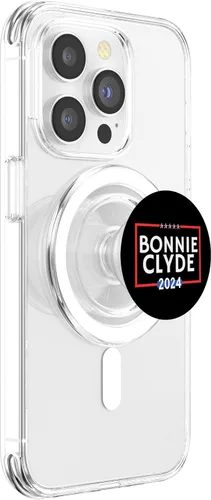 Vista 3 de Bonnie Clyde 2024 is Funny Classic TV is Political Election PopSockets MagSafe PopGrip for iPhone