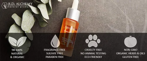 Vista 5 de RD Alchemy - Crema hidratante teñida 99% natural y orgánica LIGHT - Sombra media con SPF. La mejor crema BB y CC para pieles normales a secas.
