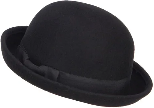 Vista 2 de e4Hats Sombrero de bolero de ala de fieltro de lana de gran tamaño Negro