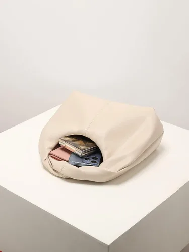 Vista 3 de Verdusa Bolso de mano para mujer, diseño fruncido tipo hobo