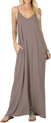 Vista 4 de CALIPESSA Women's 2023 Casual Loose Knit Maxi Dress with Pockets