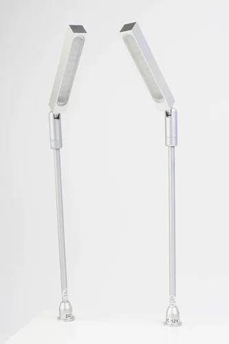 Vista 9 de 2pcs escaparate de la joyería LED poste tallo luz modelo FY-60 plata 6000K