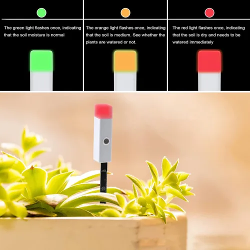 Vista 2 de Fydun Soil Detector Plant Care Soil Sensor Soil Detector Indoor Plants Water Meter Wate Reminder