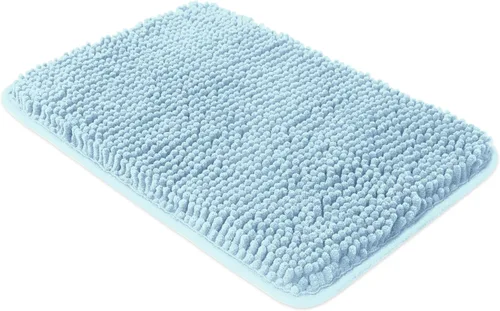 Vista 143 de Yeaban Alfombra de pasillo de baño de 24 x 72 pulgadas, antideslizante, alfombra de baño larga de felpilla gruesa, absorbente y lavable, alfombra