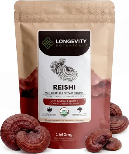 Vista 10 de Extracto de suplemento de cápsulas de hongos Reishi orgánicos Ganoderma