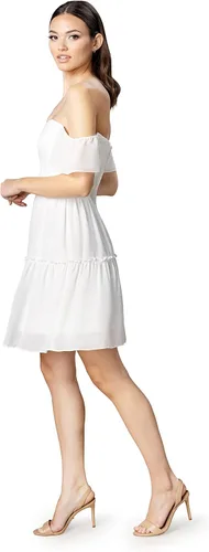Vista 2 de Dress the Population Vestido midi Justitia Fit and Flare para mujer