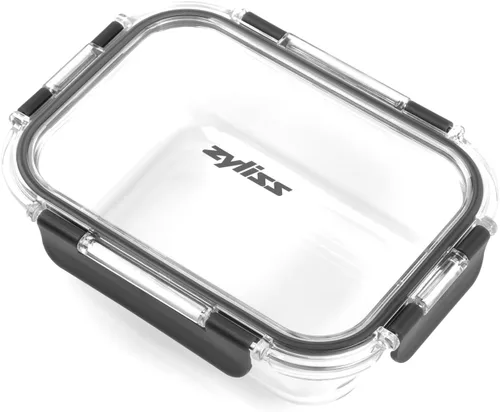 Vista 12 de [Usado] Zyliss Recipiente de vidrio, vidrio resistente a roturas, caja de almacenamiento de alimentos hermética con tapa sellable, apto