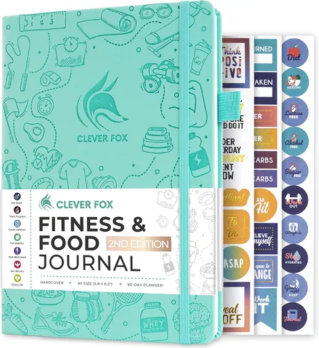 Vista 16 de Clever Fox Diario de fitness & Food – Planificador de nutrición y entrenamiento para mujeres y hombres – Libro de registro de ejercicio de dieta