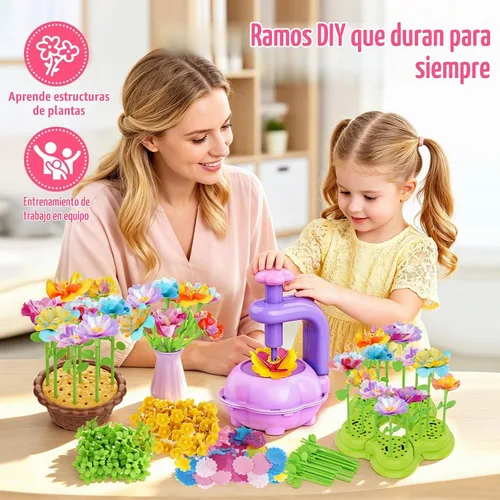 Vista 2 de FUNZBO Craft for Girls Kids Ages 6-8-12 - Kit de ramos de flores de tela