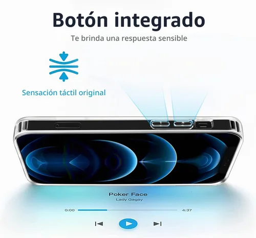 Vista 4 de Yriklso Funda magnética para iPhone 12 Pro Max, imanes integrados compatibles con MagSafe, cubierta trasera de policarbonato duro transparente +