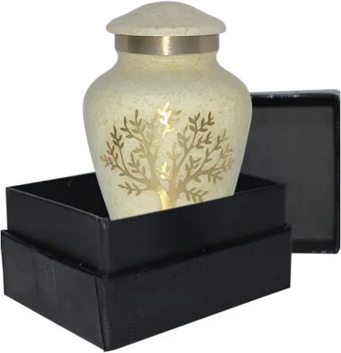 Vista 9 de Tree of Life Urna de cremación grande para cenizas humanas 200 pulgadas cúbicas Urna decorativa para cenizas adultas mujeres y hombres, urnas