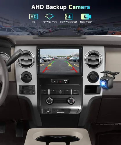 Vista 5 de Radio estéreo de coche WiFi de 5 GHz para Ford F150 2009-2014, pantalla táctil de 9 pulgadas/Android 15/CarPlay inalámbrico/Android Auto/DSP