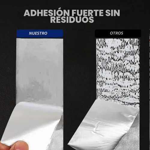 Vista 4 de Cinta adhesiva de papel de aluminio resistente de 3.9 mil, 2 pulgadas x 22 yardas, aislamiento resistente al calor, sellado y parche de alta