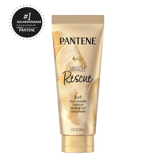 Vista 10 de Pantene Miracle Rescue - Acondicionador sin enjuague 3 en 1, acondicionador con enjuague, protector térmico para cabello, desenredante