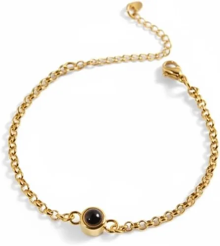 Vista 7 de DayOfShe Pulseras personalizadas para hombre con imagen en el interior, pulsera de proyección de fotos personalizada para novios, padres, esposo