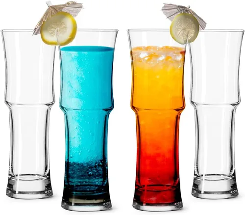 Vista 3 de LEMONSODA Vasos de cóctel altos, vasos de barra Highball de 15 onzas, 32