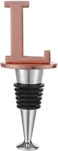 Vista 8 de Miicol Tapón para Botella de Vino, Tapón para Prosecco, Tapón de Vino de Oro Rosa, Tapón de Champán Personalizado, Tapón de Vino con Inicial, Regalo