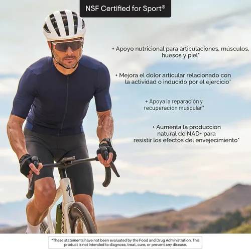 Vista 5 de THORNE - Collagen Fit - Polvo de Péptidos de Colágeno Sin Sabor con Ribosido de Nicotinamida - 15g de Péptidos de Colágeno y 14g de Proteína por