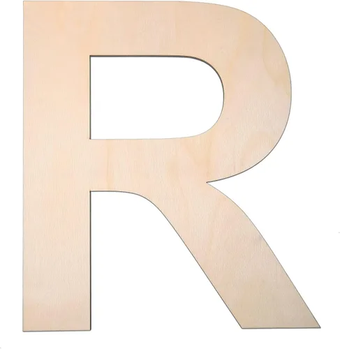 Vista 18 de Letra A de madera de 12 pulgadas, letra A de 1/4 de pulgada de grosor, grande de madera sin terminar para manualidades, decoración de pared del hogar