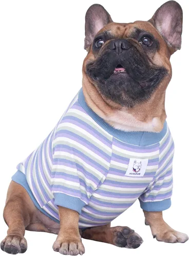 Vista 16 de iChoue - Pijamas y monos para mascotas, traje de cuerpo entero para perros medianos y grandes como para Corgi, Shiba Inu, Bulldog francés, Pug
