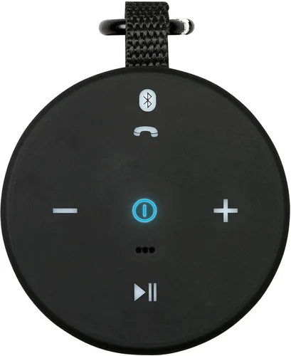 Vista 4 de iLive Electronics Altavoz inalámbrico de tela impermeable, 2.56 x 2.56 x 3.4 pulgadas, batería recargable incorporada, negro (ISBW108B)
