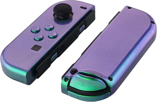 Vista 3 de eXtremeRate - Carcasa de control portátil Joy-Con con set de botones completo, repuesto de carcasa hazlo tú mismo para control de Nintendo Switch