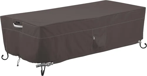 Vista 11 de Classic Accessories – Cobertor para mesa/hoguera rectangular de 40 pulgadas resistente al agua Ravenna, cubierta de hoguera al aire libre