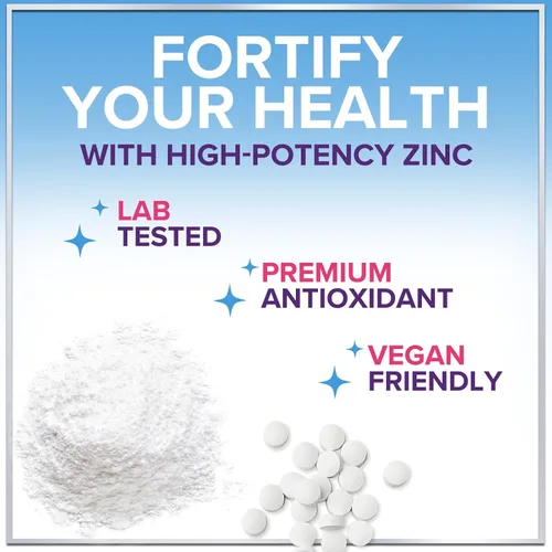 Vista 6 de Suplementos de zinc de 40 mg – Apoyo inmunológico de alta potencia y suplemento antioxidante – El mejor suplemento de zinc para la salud de la piel