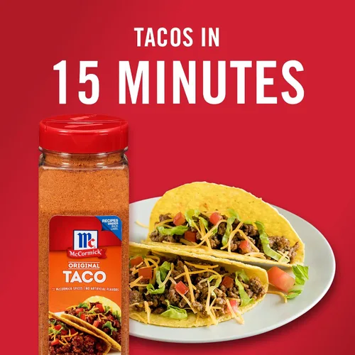 Vista 12 de Mezcla de condimentos para tacos original de McCormick, 24 oz
