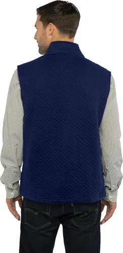Vista 2 de Vantage Apparel Chaleco acolchado con cremallera completa para hombre