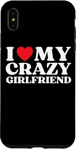 Vista 11 de Funny I Love My Crazy Girlfriend I Red Heart My Crazy GF - Carcasa para iPhone 17
