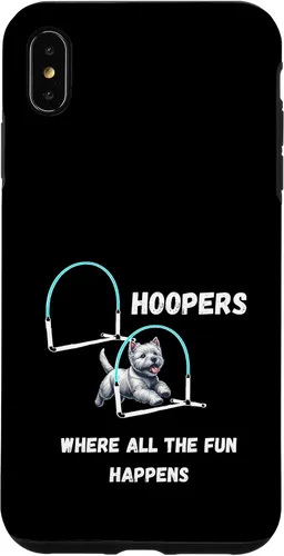 Vista 7 de iPhone 14 Pro Max Dog Agility - Dog Hoopers - toda la diversión pasa con Westie Case