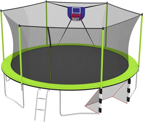 Vista 13 de SkyBound Trampolín grande de 10 pies, 12 pies, 14 pies, 15 pies, 16 pies, para exteriores, patio trasero, trampolines aprobados por ASTM para niños