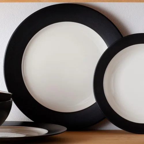 Vista 3 de Noritake Colorwave Graphite - Juego de 4 piezas para llantas, servicio para 1
