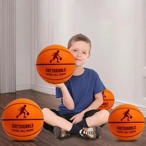 Vista 3 de GalaHub Baloncesto silencioso sin compresión Baloncesto de espuma suave sin ruido Pelota sin sonido para entrenamiento en interiores y goteo