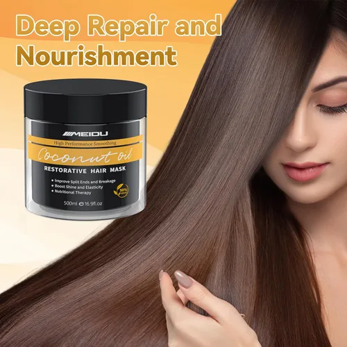 Vista 12 de IIIMEIDU Mascarilla capilar para cabello dañado, tratamiento de queratina para cabello seco dañado, acondicionador de reparación profunda, aceite